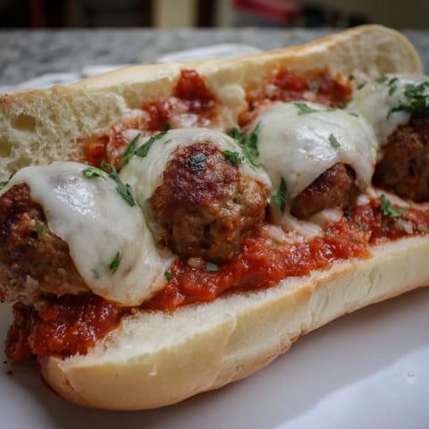 Hearty Meatball Sub Sandwich