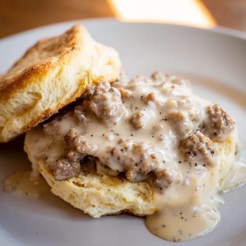 Flaky Biscuits Sausage Gravy