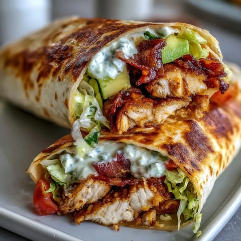 Crispy Chicken Bacon Wrap