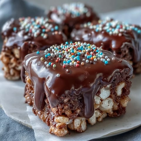 Chocolate Covered Rice Krispy Treats