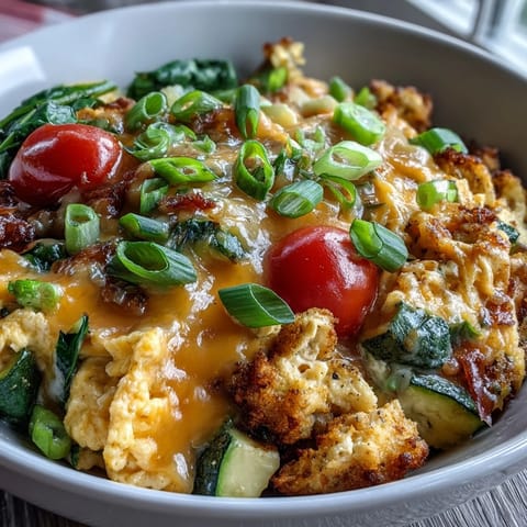 Scrambled Egg Veggie Bowl