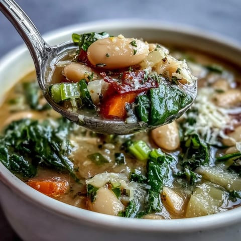 Tuscan White Bean Spinach Soup