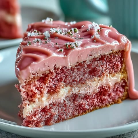 Moist pink velvet cake recipe, perfect for special celebrations with a rosé infusion.