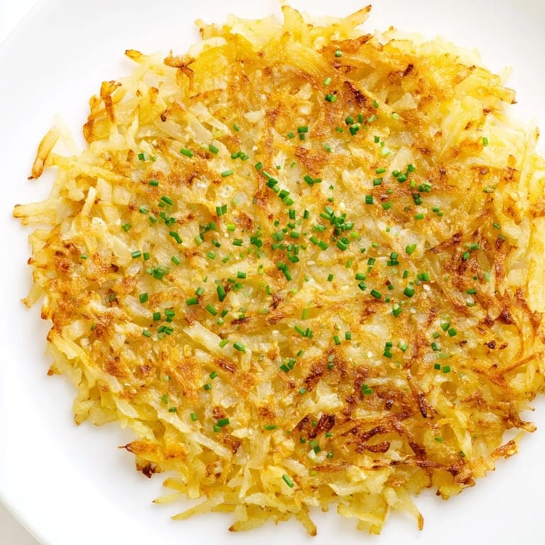 Delicious and simple, this photo shows steaming hash browns alongside a breakfast plate.