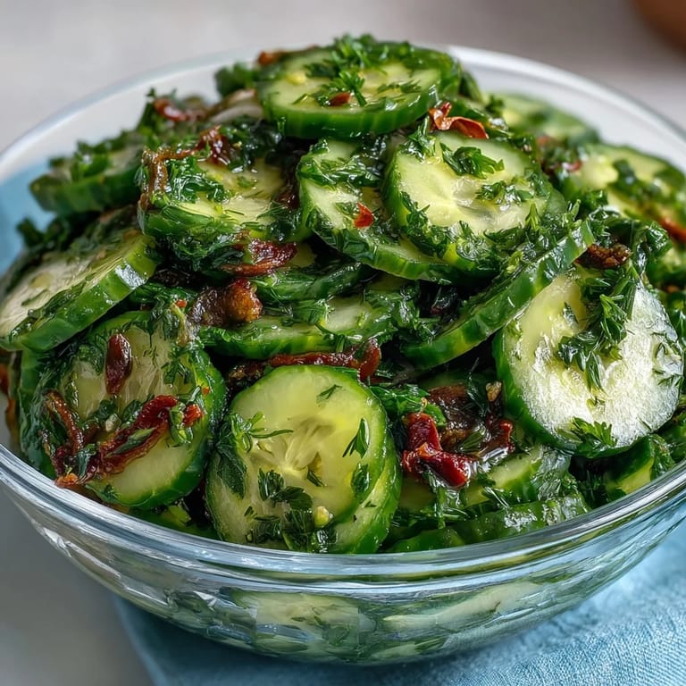 Bright and crunchy cucumber radish salad with dill vinaigrette, ideal for a healthy vegetarian appetizer or light lunch.